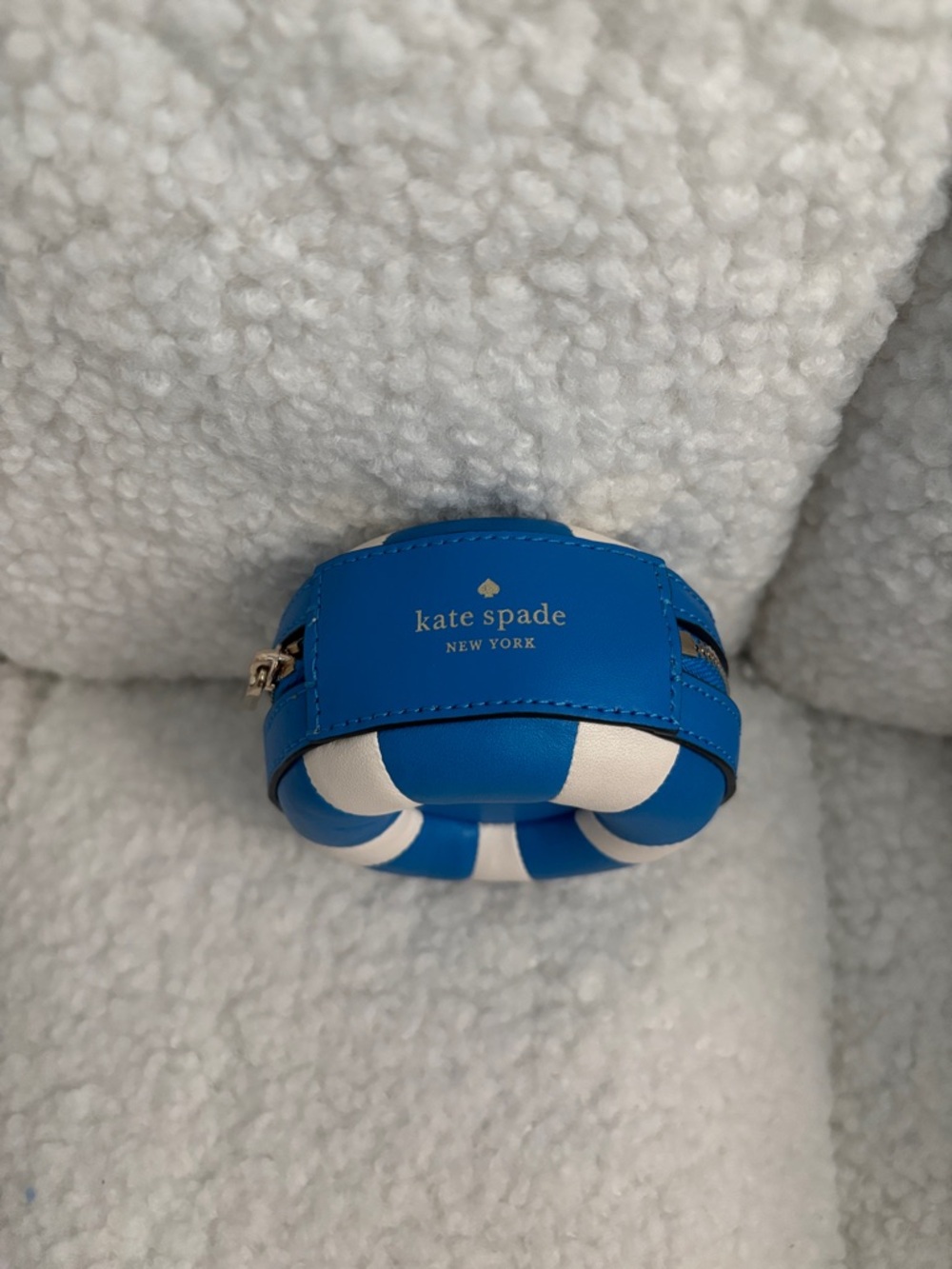 kate spade Blue and White Striped AirPod Case - Picture 7 of 10